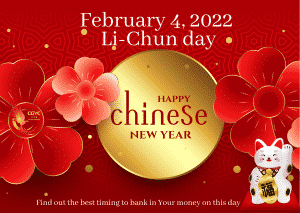 Best Timing to Deposit Money on February 4, 2022 (Li-Chun Day)