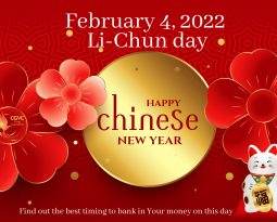 Best Timing to Deposit Money on February 4, 2022 (Li-Chun Day)